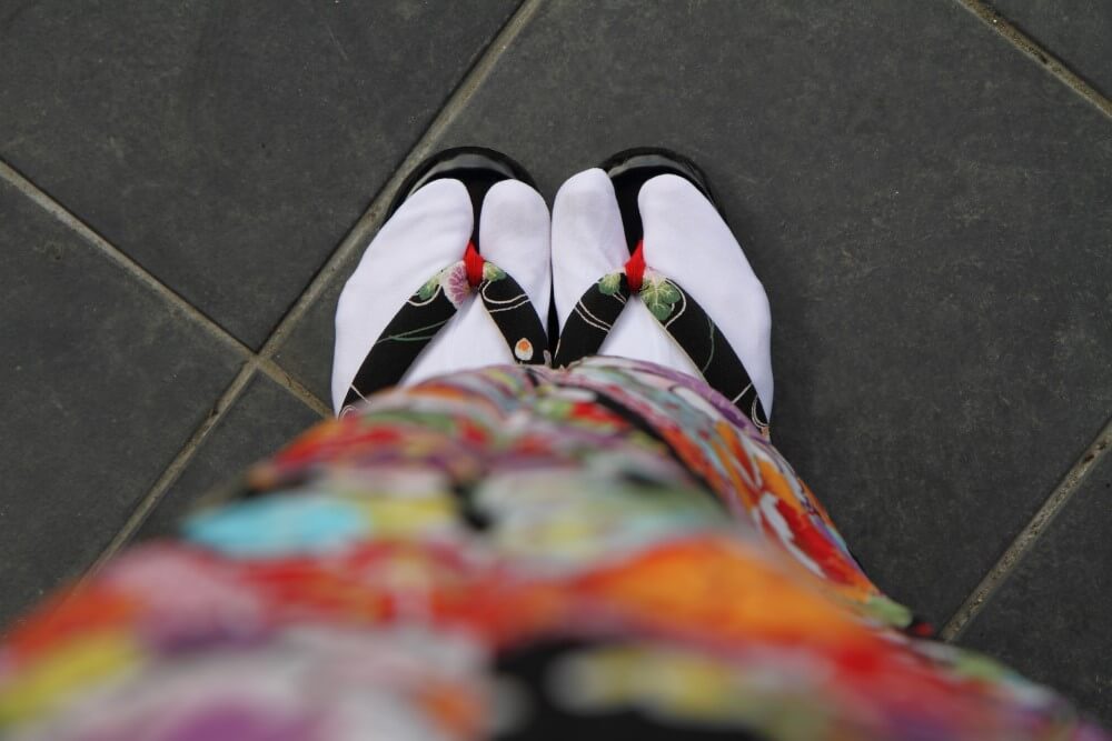 traditional Japanese shoes and socks