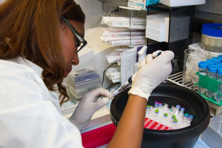 Lab testing for blood type 